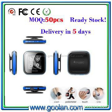Private colorful model 1.5 inch 8gb touch screen clip mp4 player